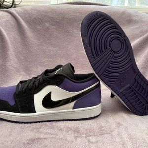 Nike Air Jordan 1 Low Court Purple Sz 12